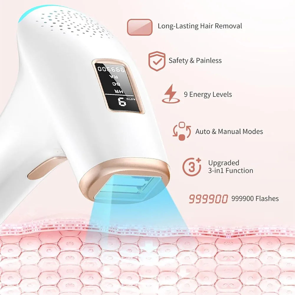 SilkPulse 999K – IPL Hair Removal Device for Face, Body & Bikini (UK)