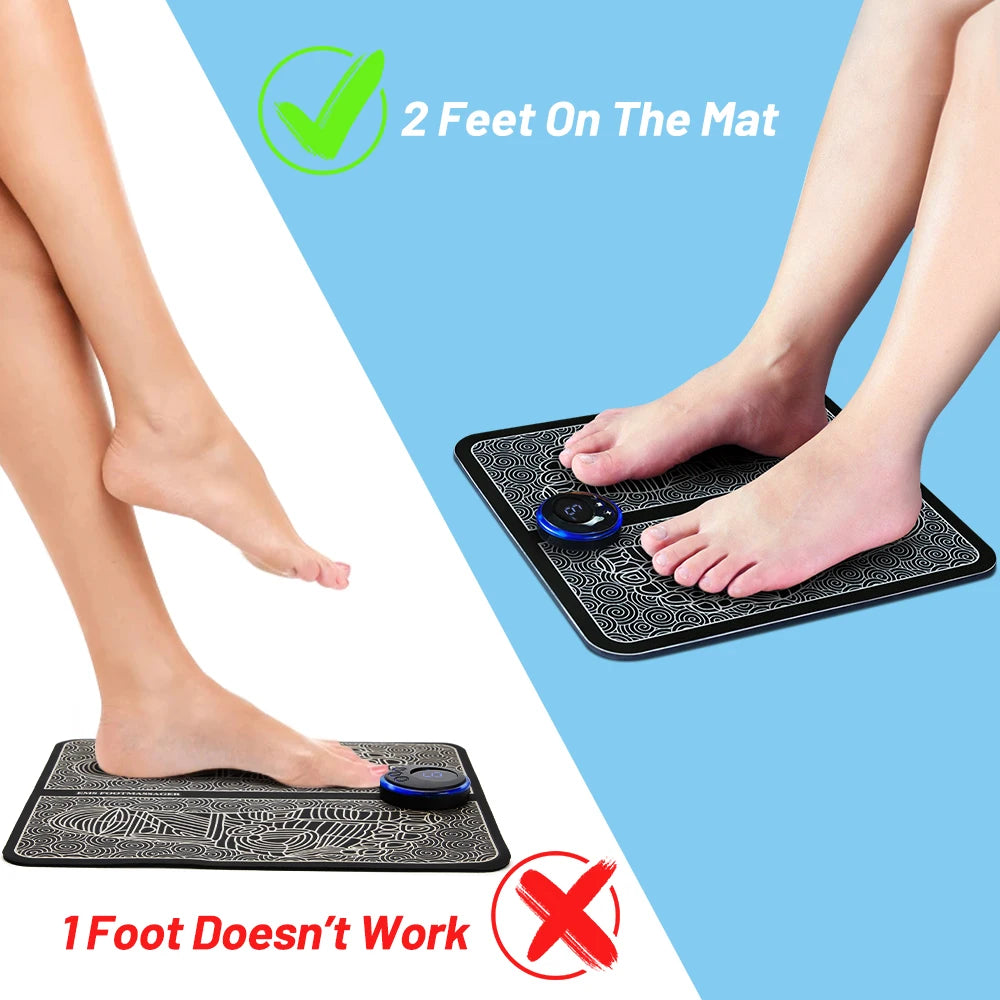 CircuFeet EMS – Relaxing Foot Massage Pad with Shock Therapy & Acupressure