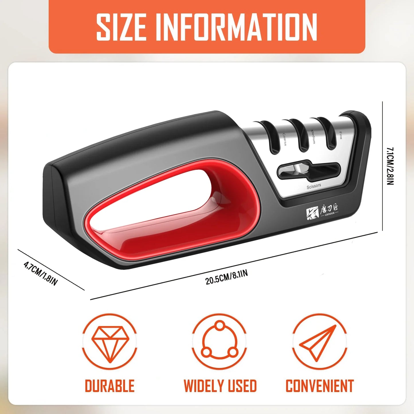 BladeTune Pro – 4-Stage Knife & Scissors Sharpener for UK Homes