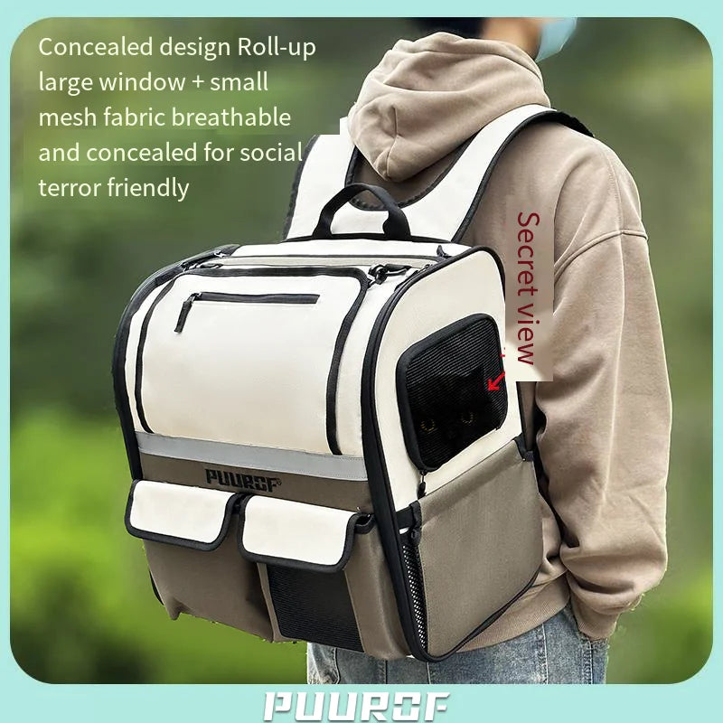 Puurof BreezePet – Large Capacity Windproof Cat Backpack (UK)