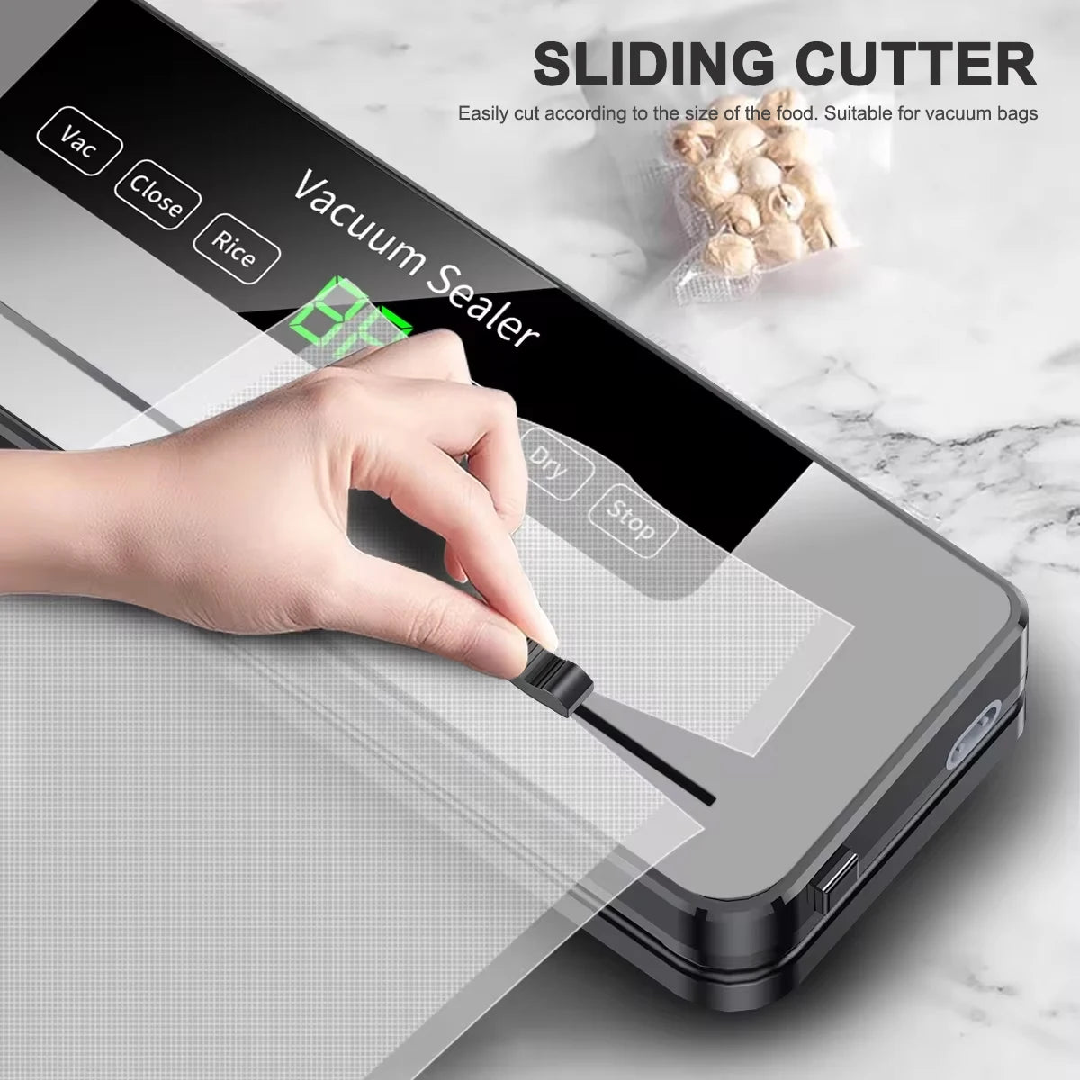 SealFresh Pro – Food Vacuum Sealer with UV & Cutter for Dry & Wet Foods (UK)