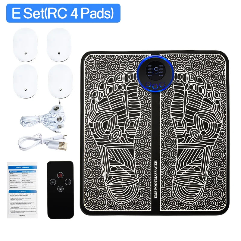 CircuFeet EMS – Relaxing Foot Massage Pad with Shock Therapy & Acupressure