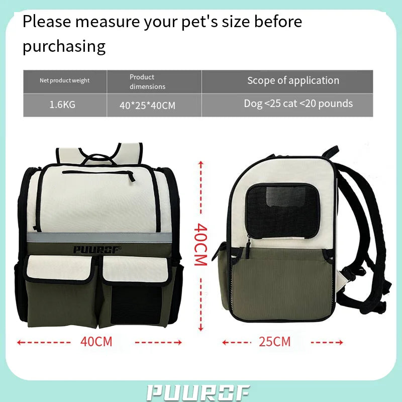 Puurof BreezePet – Large Capacity Windproof Cat Backpack (UK)
