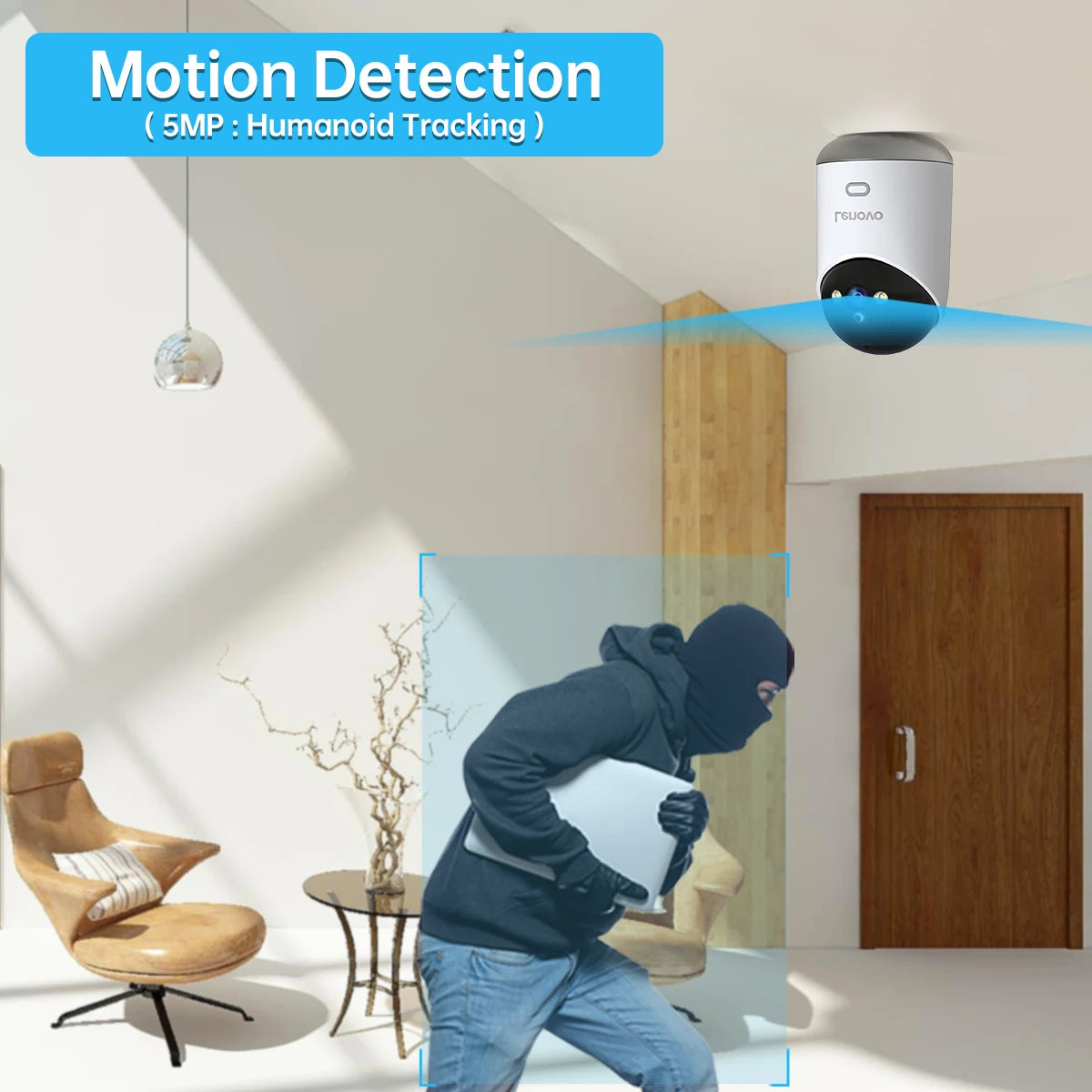 HomeGuard Pro 3MP – Smart Baby & Pet Monitor with Motion Tracking