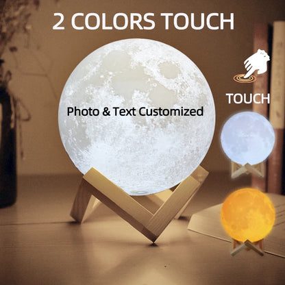 MoonLight Memories – Personalised Lunar Lamp with USB Rechargeable Light