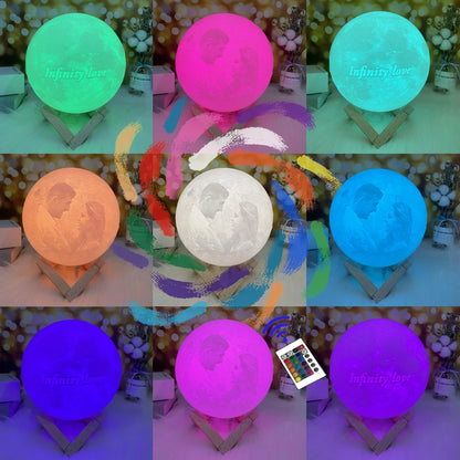 MoonLight Memories – Personalised Lunar Lamp with USB Rechargeable Light