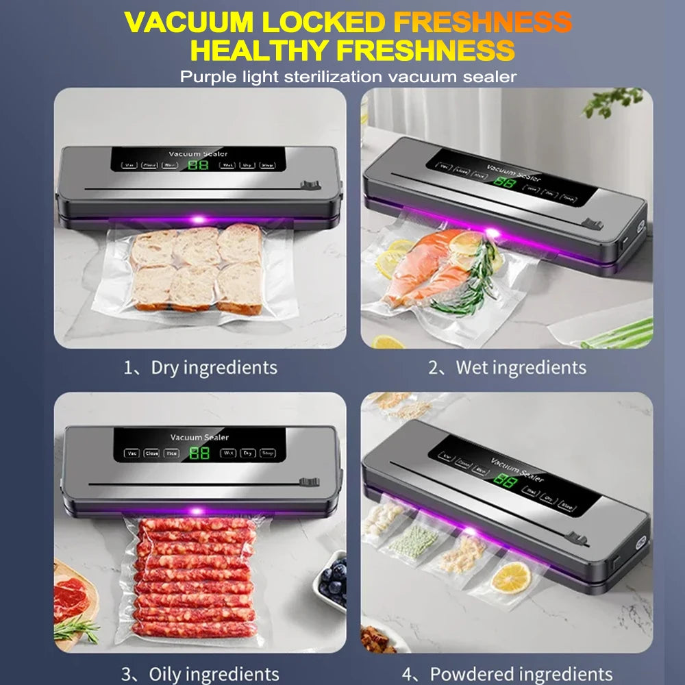 SealFresh Pro – Food Vacuum Sealer with UV & Cutter for Dry & Wet Foods (UK)