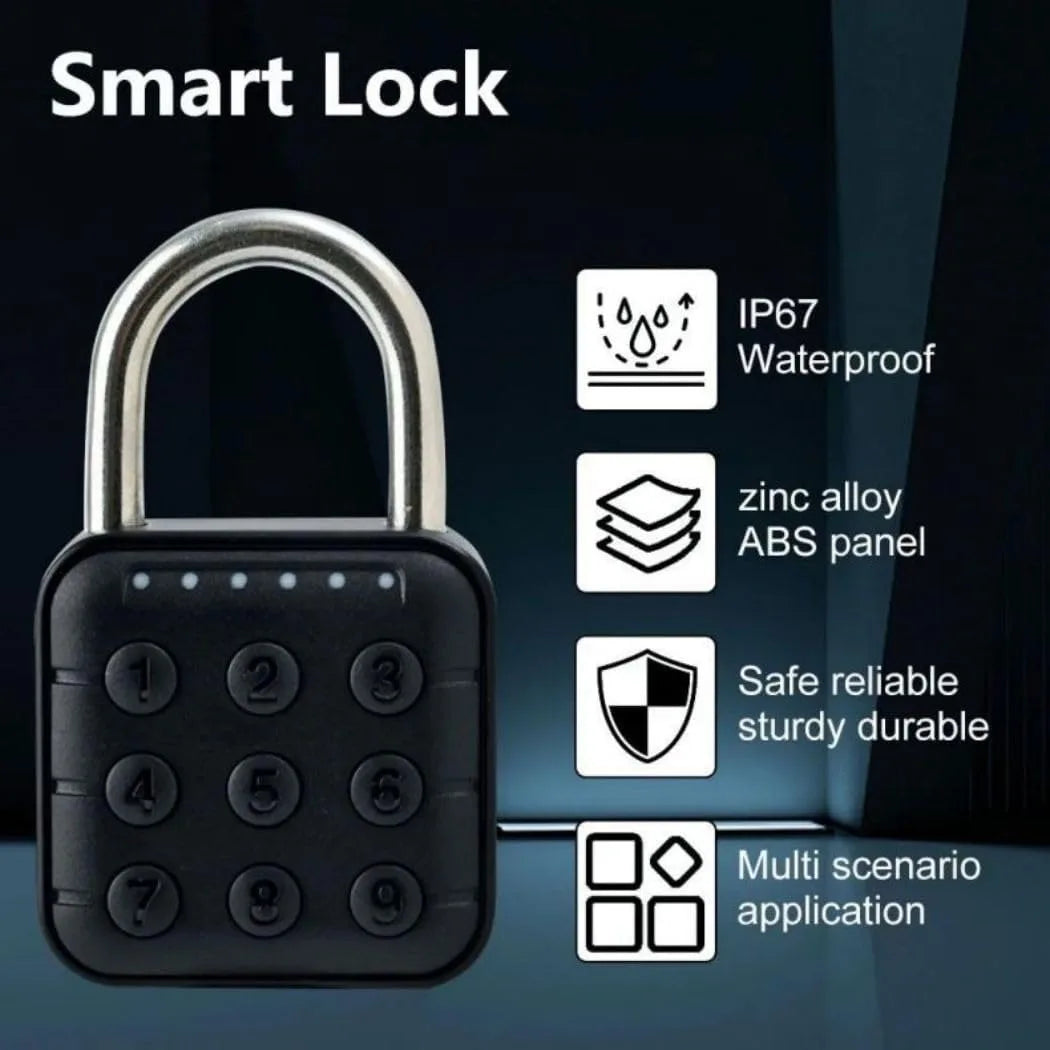 KeyFree Lock SY12 – Smart Waterproof Padlock for Travel & Gym