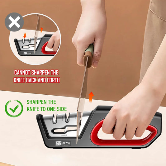 BladeTune Pro – 4-Stage Knife & Scissors Sharpener for UK Homes