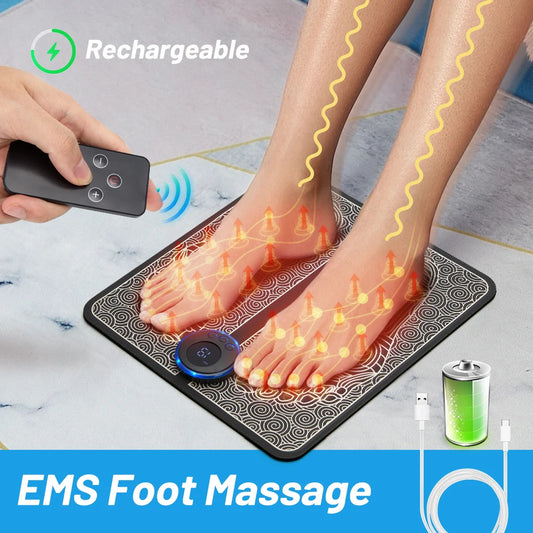 CircuFeet EMS – Relaxing Foot Massage Pad with Shock Therapy & Acupressure