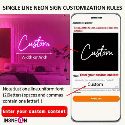 NeonSpark – LED Name Sign for Birthday Parties, Home & Dorm Decor