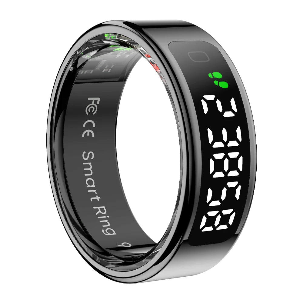 HealthBand R12 – Waterproof Smart Ring with Touchscreen & Fitness Manager