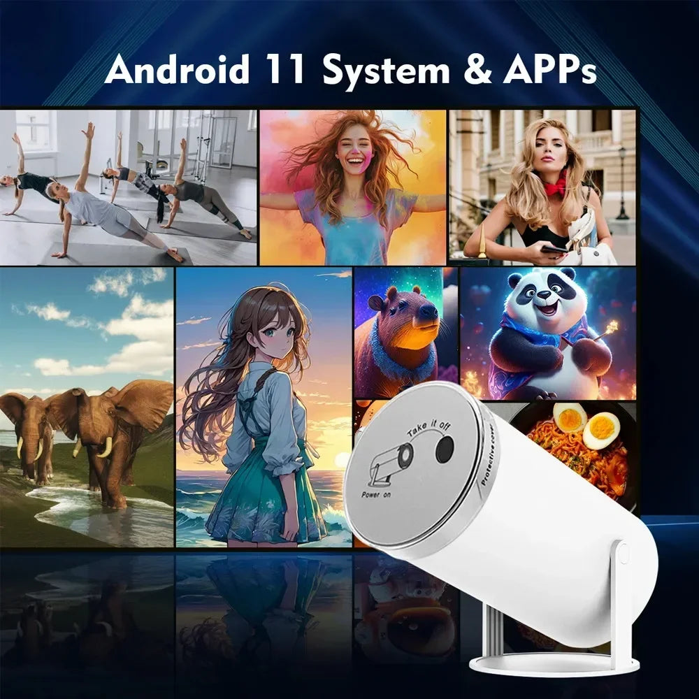 CineLite HY300 Pro – Outdoor & Home 4K LED Projector 300 ANSI Lumens