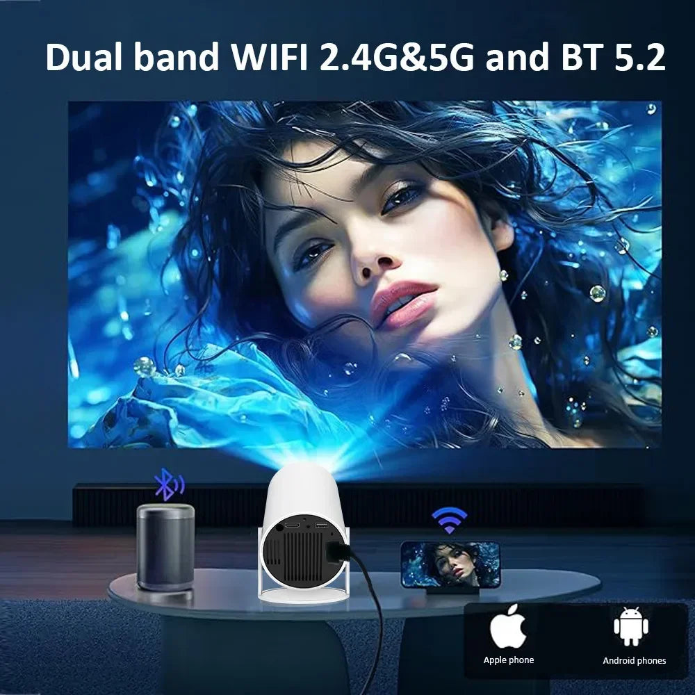 CineLite HY300 Pro – Outdoor & Home 4K LED Projector 300 ANSI Lumens