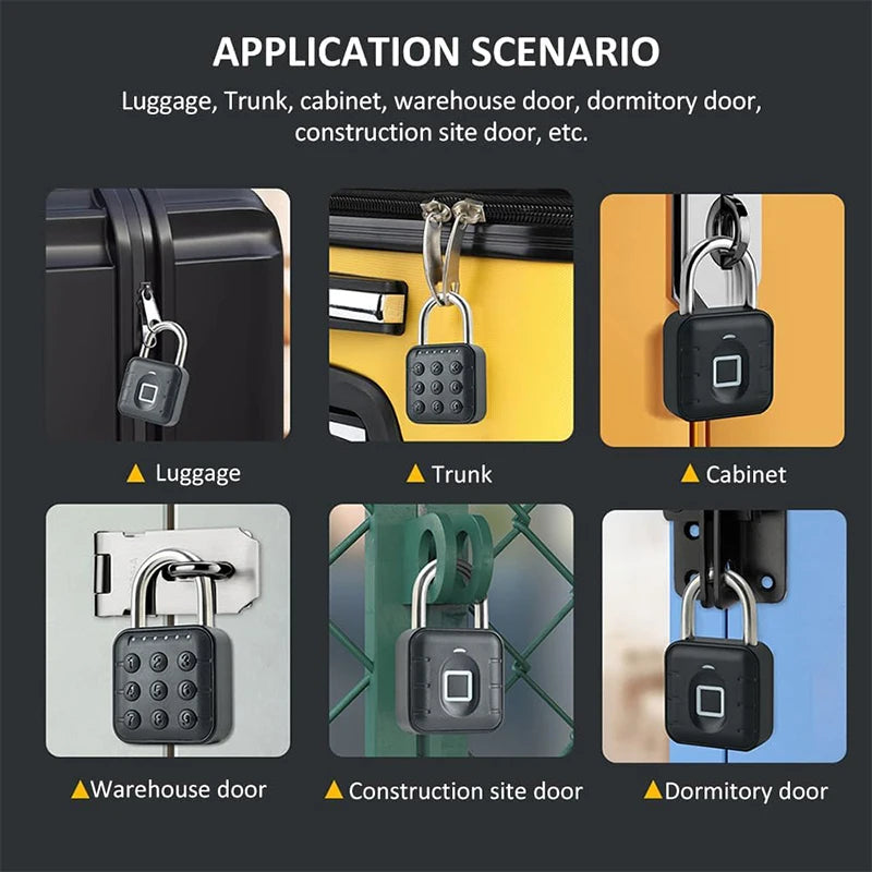 KeyFree Lock SY12 – Smart Waterproof Padlock for Travel & Gym