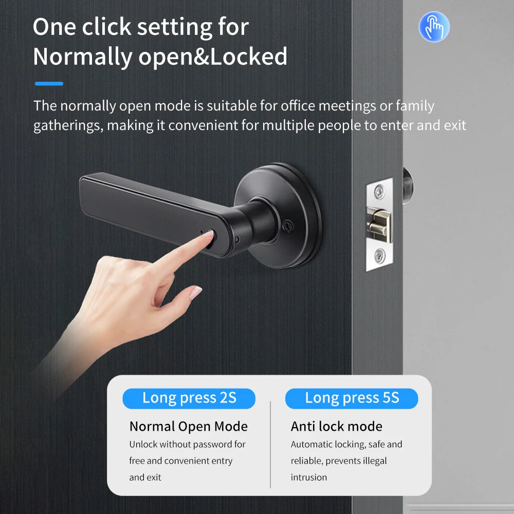 SmartEntry Max – Digital Door Lock with Fingerprint, Code & App Control (UK)