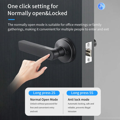 SmartEntry Max – Digital Door Lock with Fingerprint, Code & App Control (UK)