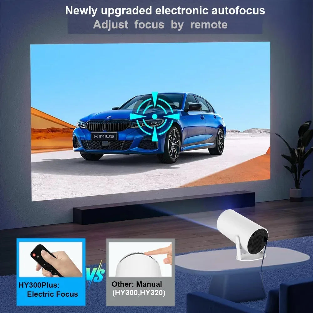 CineLite HY300 Pro – Outdoor & Home 4K LED Projector 300 ANSI Lumens
